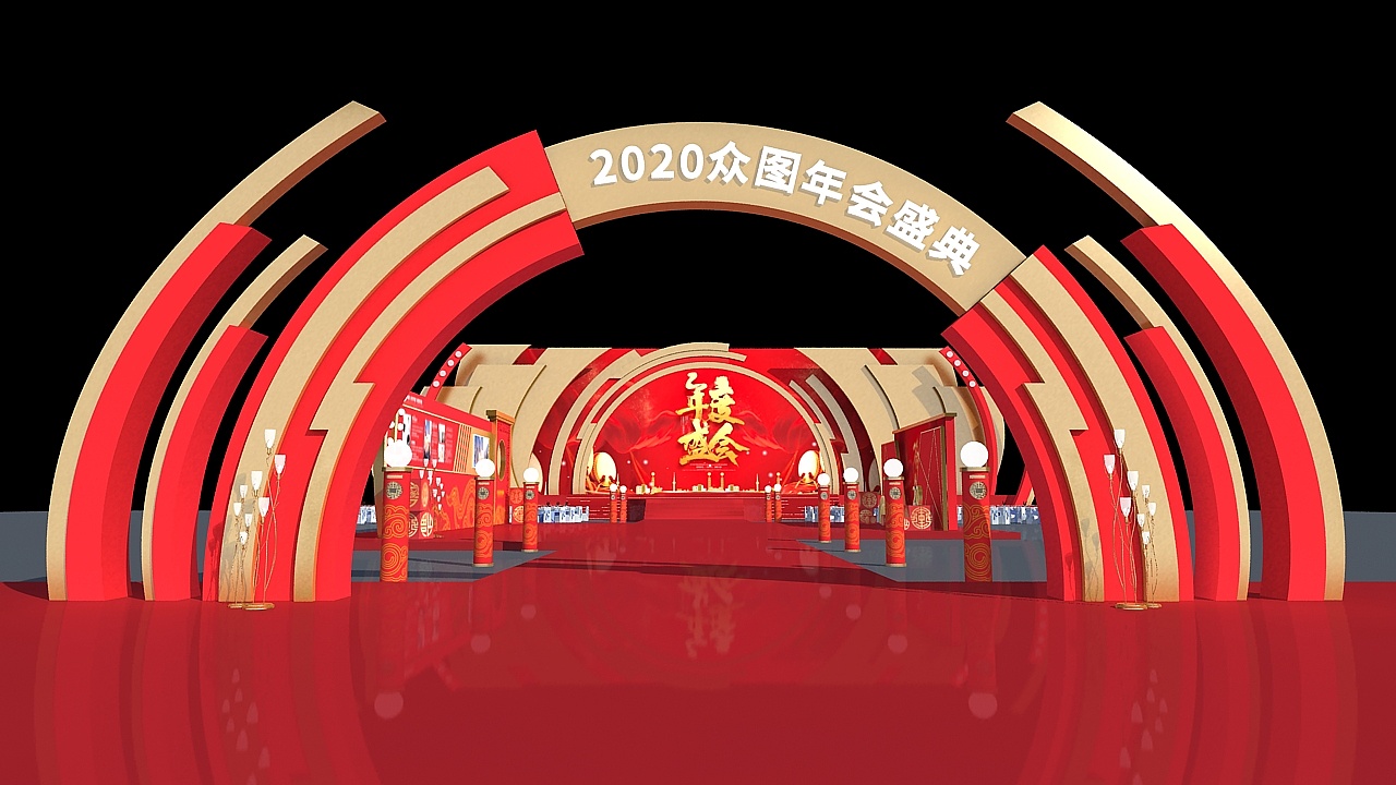 新年好新年好！中國紅的年會策劃也是超吸睛的！
