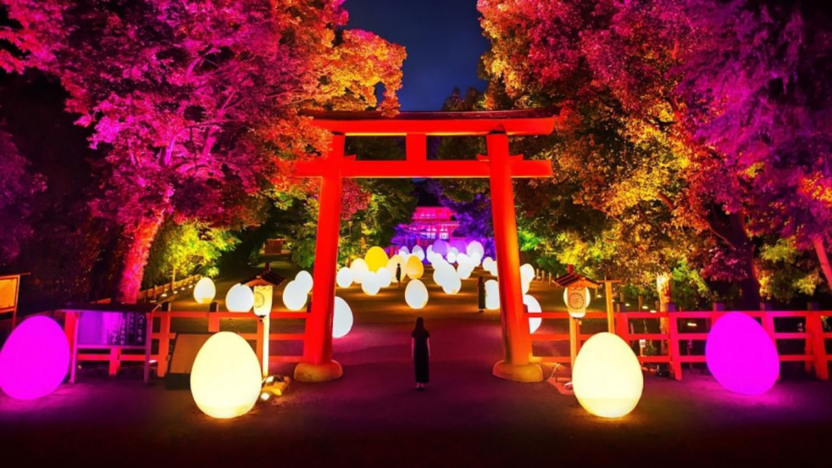 小伙伴們快看過來，TeamLab又帶新作品來世界遺產(chǎn)京都“下鴨神社”了